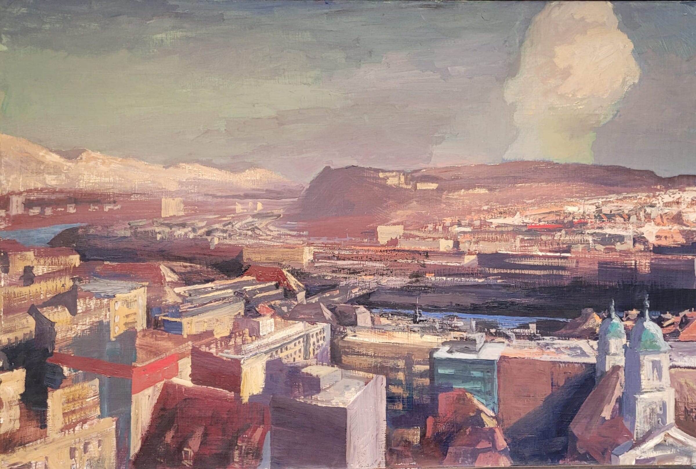 Martin Ziegelmüller (*1935) Olten, 1984. Öl auf Leinwand, 129 x 193.5 cm, Kunstmuseum Olten, X.712